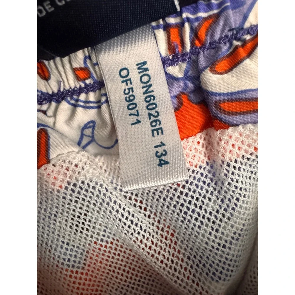 Vilebrequin Moorea Swim Trunks Mens 5XL Orange Purple Tropical‎ Bird 8